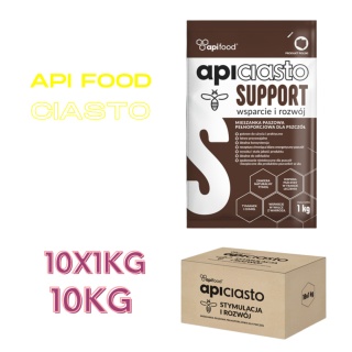 Ciasto Support Tymianek i Chmiel API food dla pszczół 1kg x 10 szt karton 10kg