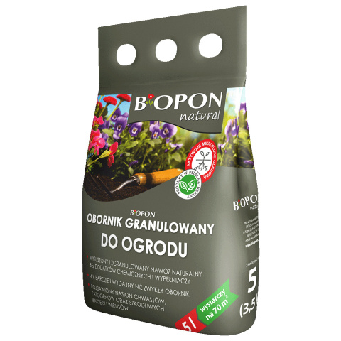 Obornik granulowany do ogrodu 5L Biopon
