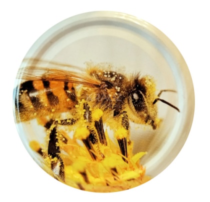 Zakrętki fi 82 /6 do miodu z pszczołą - op.100