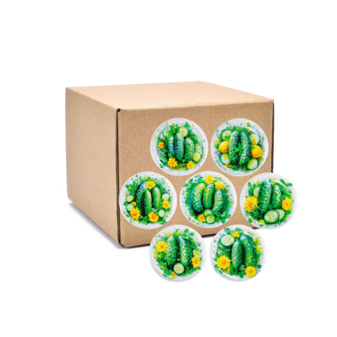 Zakrętki fi 82 / 6 Kompozycja Ogróki MIX warzywa karton 750 sztuk