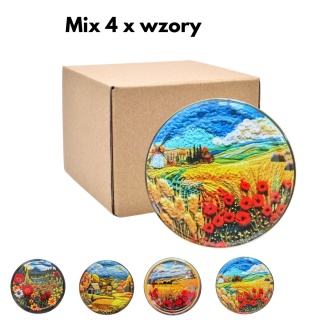 Zakrętki Uniwersalne fi 82 / 6 KRAJOBRAZ MIX karton 750 sztuk