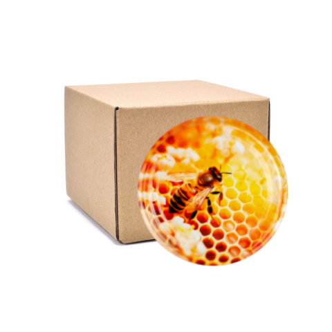 Zakrętki fi 82 DO MIODU PSZCZOŁA 3-63 KARTON 750 sztuk / 0,30 sztuka