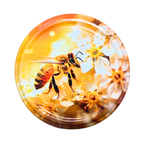 Zakrętki fi 82 DO MIODU PSZCZOŁA 3-64 KARTON 750 sztuk / 0,30 sztuka