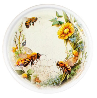 Zakrętki fi 82 DO MIODU PSZCZOŁA 2-32 KARTON 750 sztuk / 0,30 sztuka