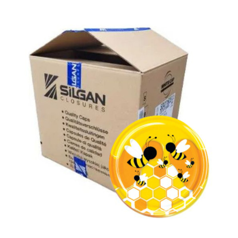 Zakrętki fi 82 Pszczoła Graficzna KARTON 660 sztuk