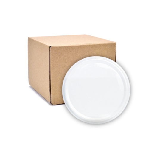 Zakrętki fi 82 Wieczko Białe połysk karton 660 sztuk