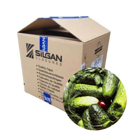 Zakrętki fi 82 Wieczko Ogórek z cebulką karton 660 sztuk