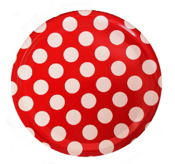 Zakrętki fi 82 Wieczko Kropki karton 660 sztuk Zakrętki fi 82 Wieczko Kropki karton 660 sztuk