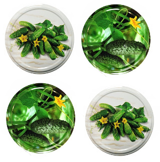 Zakrętki fi 82 Wieczko OGÓREK MIX karton 750 sztuk KLIK