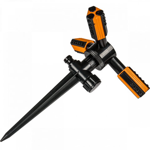 Zraszacz ogrodowy 3-ramienny na plastikowym kolcu TRIO TS-1011